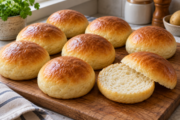 Pan de papa para sándwiches