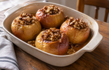 Manzanas asadas con nueces