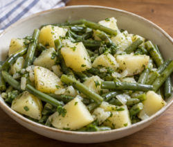 Ensalada de papa y chauchas