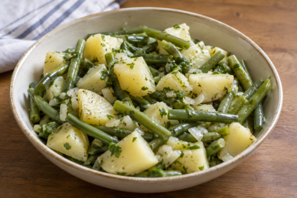 Ensalada de papa y chauchas