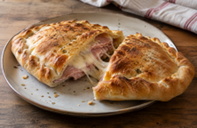Calzone de jamón y queso