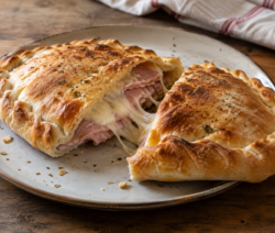 Calzone de jamón y queso