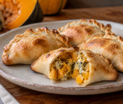 Empanadas de calabaza y queso azul