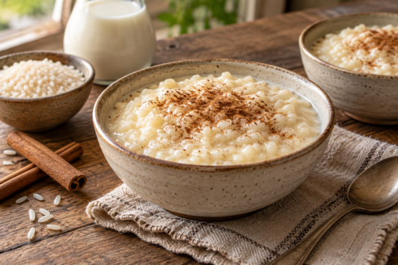 Arroz con leche y canela