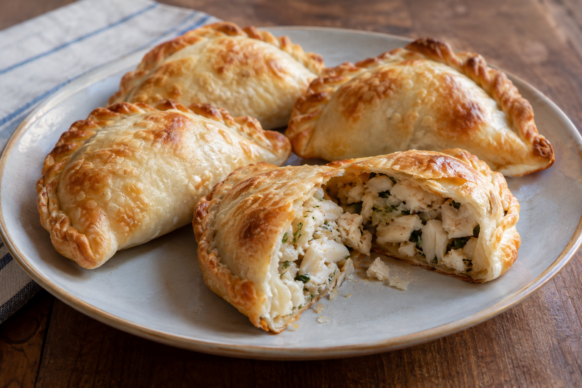 Empanadas de pescado blanco