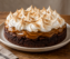 Torta brownie con merengue