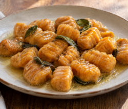 Ñoquis de batata con manteca