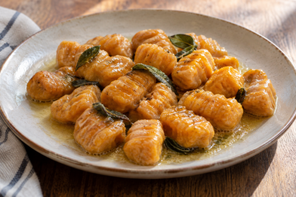 Ñoquis de batata con manteca