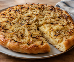 Fugazza de cebolla sin queso