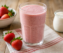 Licuado de frutilla y yogur