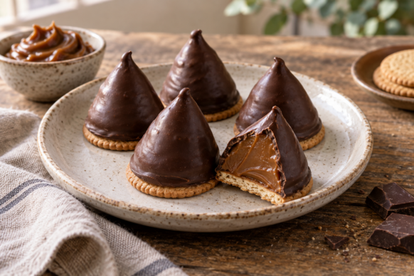 Conitos de dulce de leche